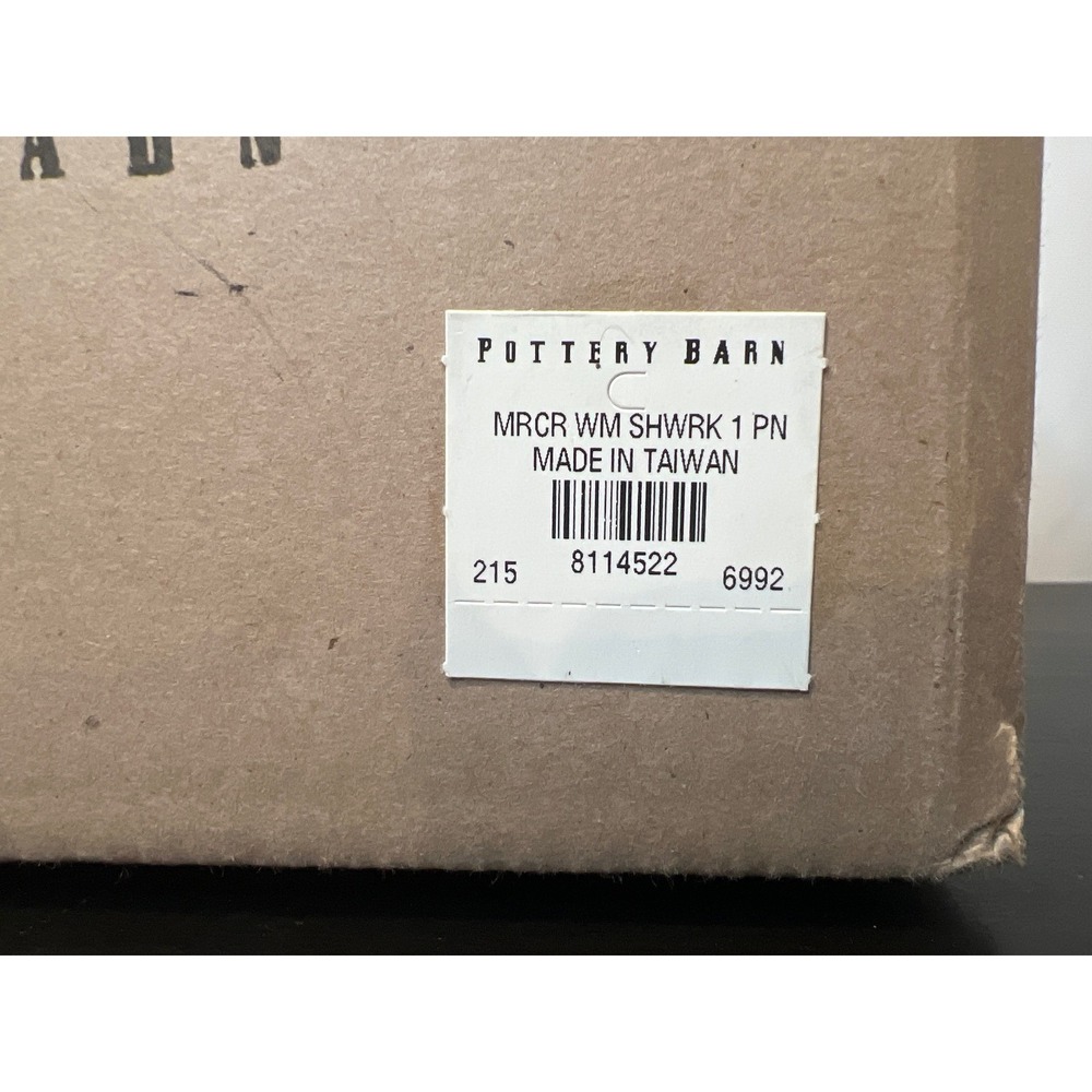 Pottery Barn Mercer Shower Caddy Polished Nickel Wall Mount Wire Basket 9" - Picture 10 of 10